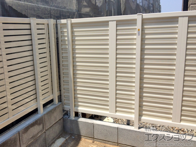 神奈川県横浜市ののフェンス・柵 レスティナフェンス7型 自由柱 施工例