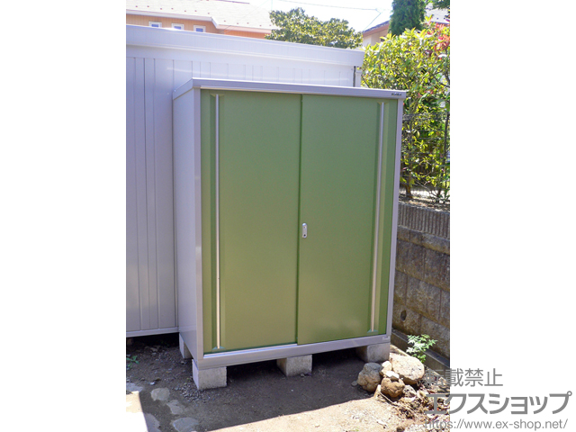 福島県いわき市のの物置・屋外倉庫 シンプリー 一般型（MJX-157EＰ ＬＧ） 施工例