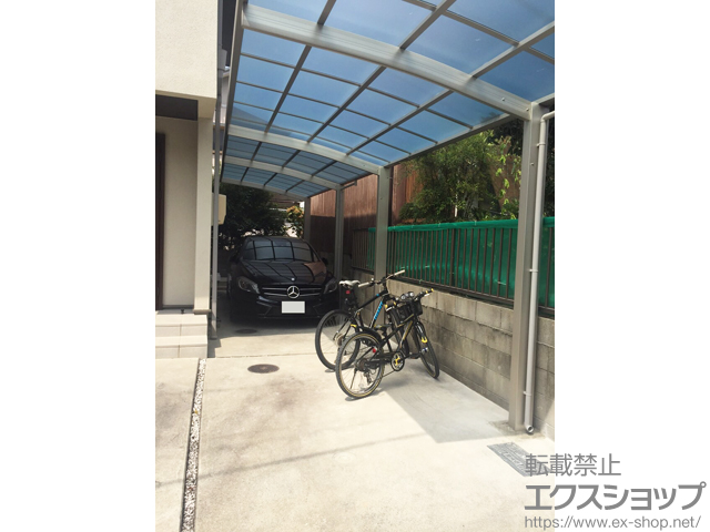 愛知県豊橋市ののカーポート レイナポートグラン 縦連棟 積雪〜20cm対応 施工例