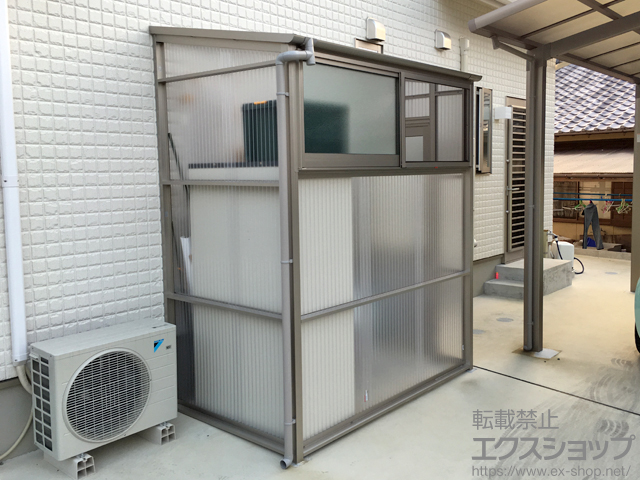 三重県志摩市ののストックヤード ストックヤードII 片側ドア付きタイプ 積雪〜20cm対応 施工例