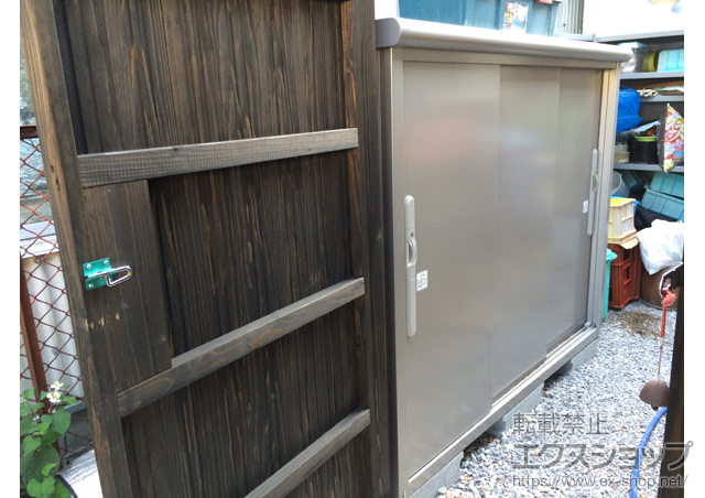 福岡県福岡市のの物置・屋外倉庫 エスモ 一般型 (ESD-1807EGL) 施工例