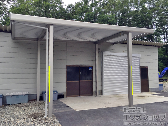 栃木県那須塩原市のの物置・屋外倉庫 ジーポートneo Aタイプ 角柱4本仕様 積雪〜100cm対応 施工例