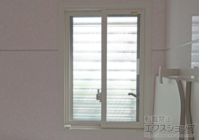 神奈川県横浜市のの二重窓（内窓） インプラス ダストバリア仕様 引違い窓(浴室仕様)
 ユニットバス納まり 2枚建 施工例