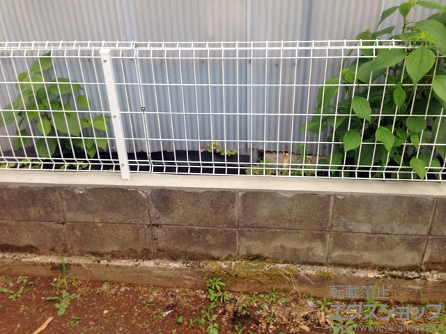 神奈川県小田原市ののフェンス・柵 イーネットフェンス1F型 自由柱タイプ 施工例