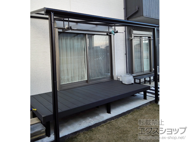 千葉県茂原市ののテラス屋根 ヴェクターテラス F型 テラスタイプ 単体 積雪〜20cm対応 施工例