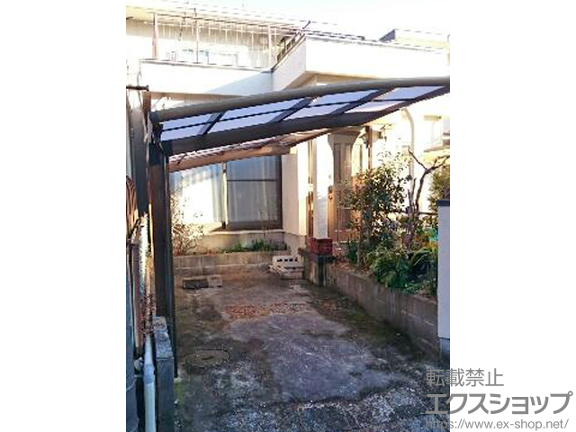 千葉県市原市のLIXIL リクシル（トステム）のカーポート カーブポートシグマIII 積雪〜20cm対応 施工例