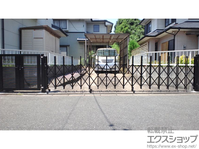 福岡県糸島市ののカーゲート トリップゲート RB型 ノンレール 片開き 49S 施工例