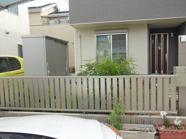 愛知県名古屋市ののフェンス・柵 ハイミレーヌR4型フェンス フリーポールタイプ 施工例