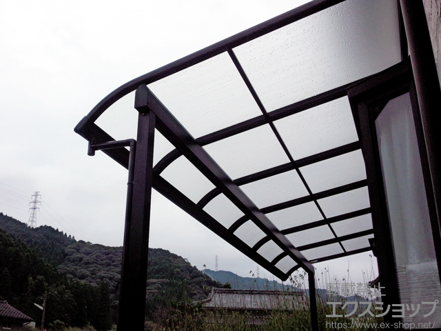 大分県佐伯市ののテラス屋根 ヴェクターテラス R型 テラスタイプ 単体 積雪〜20cm対応 施工例