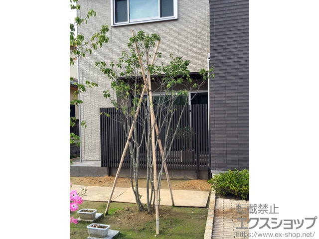 石川県七尾市ののフェンス・柵 コートラインII 独立納まり 縦格子 施工例