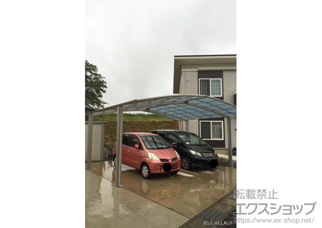 岐阜県各務原市ののカーポート レイナポートグラン M合掌　積雪〜20cm対応 施工例