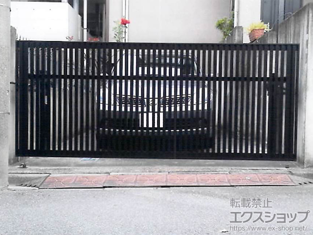 東京都杉並区ののカーゲート オーバードアS4型 手動式 施工例