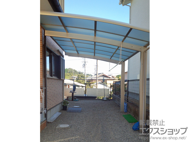 徳島県海部郡海陽町ののカーポート レイナポートグラン　積雪〜20cm対応 施工例