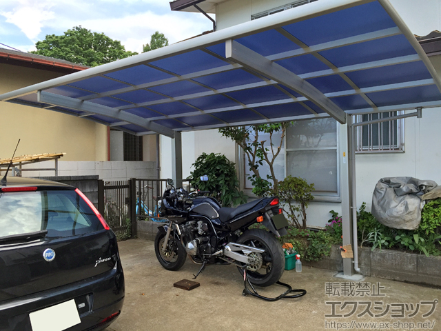東京都東久留米市ののカーポート プレシオスポート 積雪〜20cm対応 施工例
