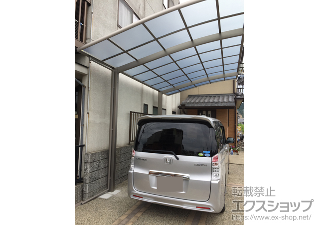 京都府京都市ののカーポート ネスカR (ラウンドスタイル) 積雪〜20cm対応 施工例