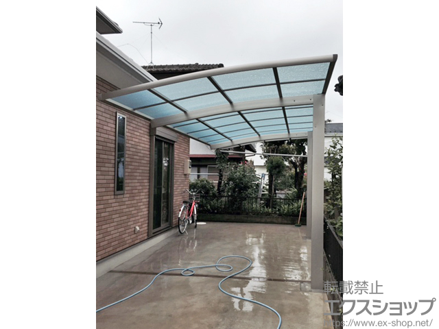 千葉県松戸市ののカーポート レイナポートREグラン 前下がり 積雪〜20cm対応 施工例
