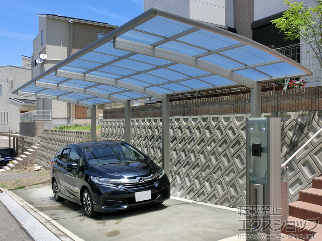 大阪府阪南市ののカーポート レイナポートグラン 縦連棟　積雪〜20cm対応 施工例