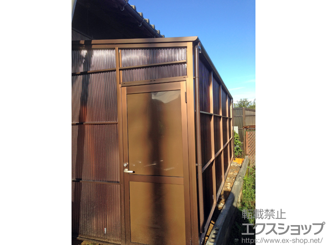 三重県亀山市ののストックヤード ストックヤードII 両側ドア付きタイプ 積雪〜20cm対応 施工例