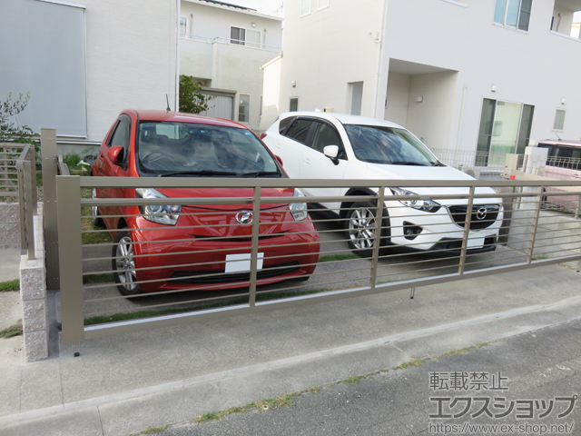 愛知県豊橋市ののカーゲート ラビーネ1型 ワイド 電動式 施工例