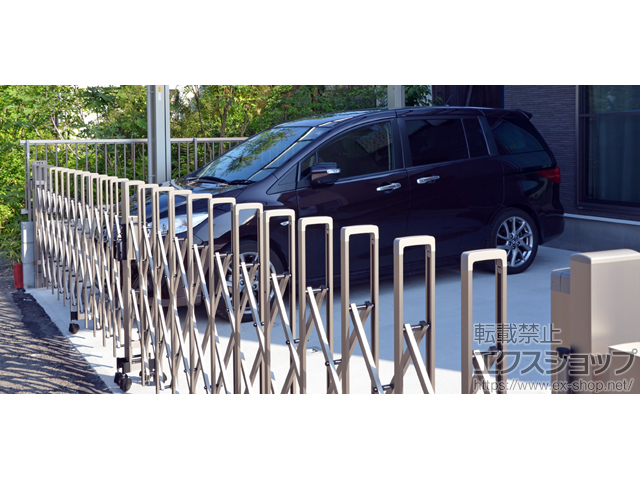 宮城県仙台市ののカーゲート トリップゲート RB型 ノンレール 両開き 70W(35S+35M) 施工例