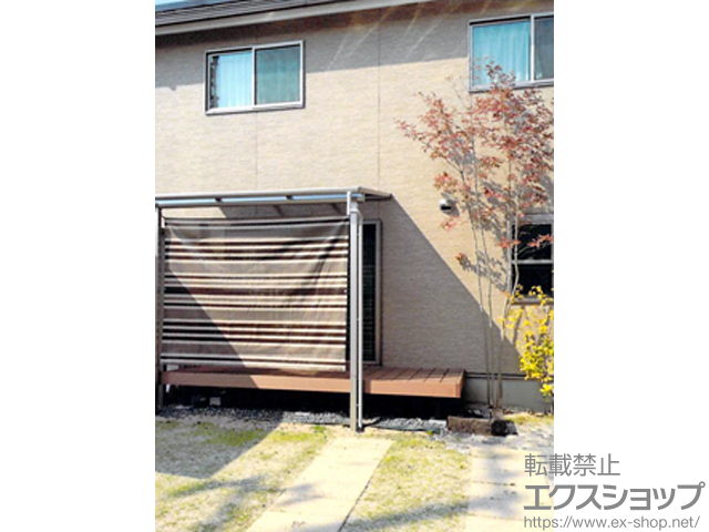 岡山県岡山市ののテラス屋根 プレシオステラス F型 テラスタイプ 単体 積雪~20cm対応 施工例
