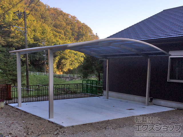 愛知県岡崎市ののカーポート プレシオスポート ワイド 積雪〜20cm対応 施工例