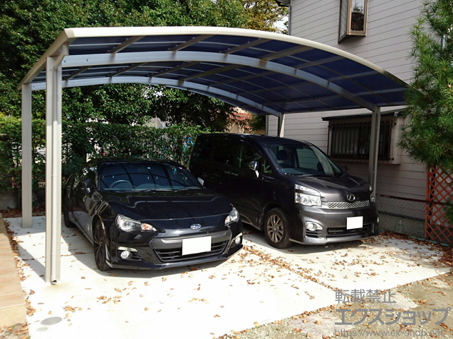 福岡県福岡市ののカーポート プレシオスポート ワイド 積雪〜20cm対応 施工例