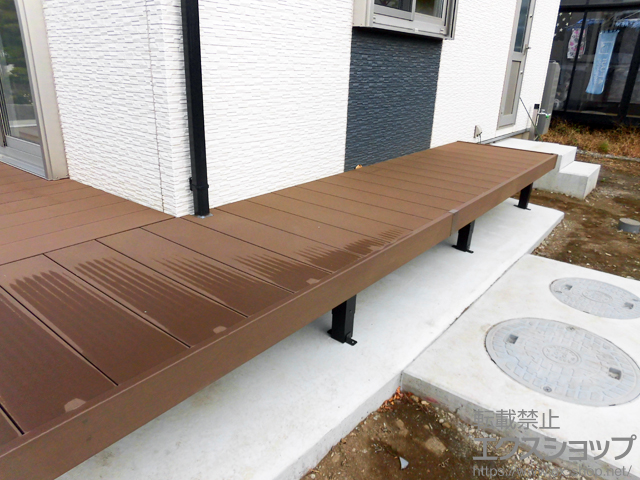 山梨県南都留郡富士河口湖町ののウッドデッキ リウッドデッキ 200 施工例