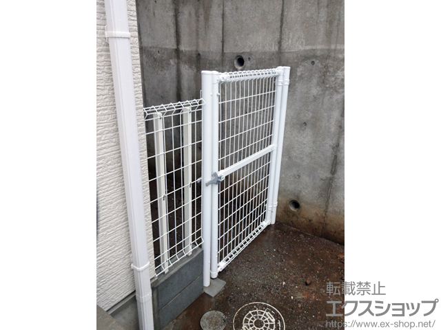 東京都大田区のの門扉 イーネット門扉2型 片開き　門柱使用 施工例