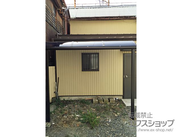 三重県四日市市ののテラス屋根 プレシオステラス R型 テラスタイプ 単体 施工例