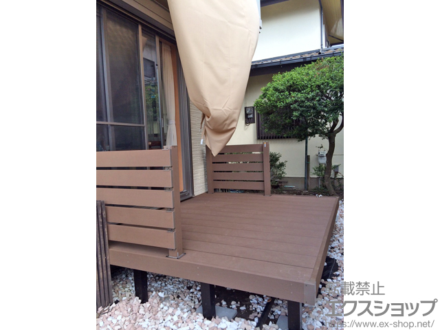 神奈川県藤沢市ののウッドデッキ リウッドデッキ200 施工例