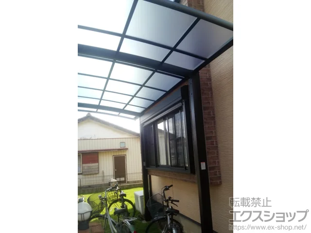 茨城県稲敷郡阿見町のLIXIL(リクシル)のサイクルポート・自転車置き場 ネスカRミニ (ラウンドスタイル) 積雪～20cm対応 施工例