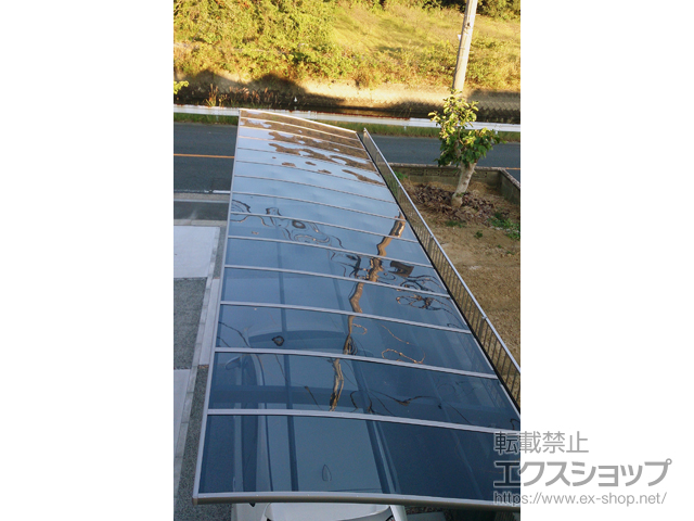 福岡県北九州市ののカーポート ネスカR (ラウンドスタイル) 縦連棟　積雪〜20cm対応 施工例