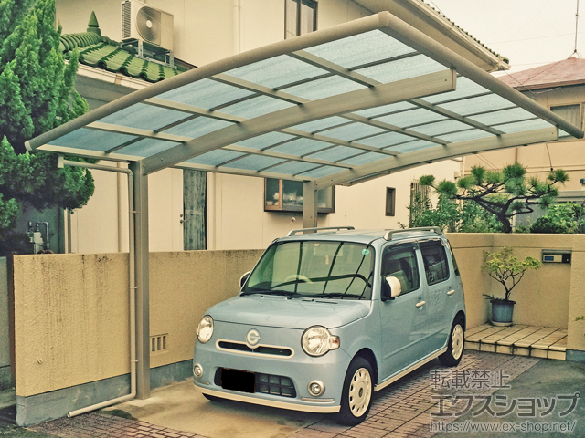 岡山県岡山市ののカーポート レイナポートグラン　積雪〜20cm対応 施工例