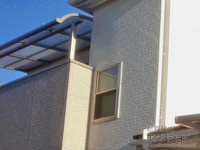 滋賀県草津市のLIXIL リクシル（トステム）のバルコニー・ベランダ屋根 ライザーテラスII R型 屋根タイプ 単体 積雪〜20cm対応 施工例