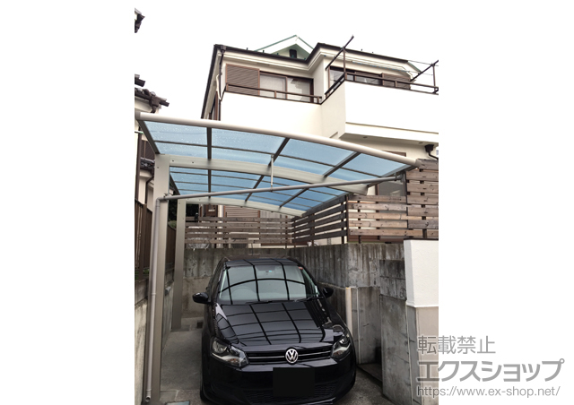 東京都八王子市ののカーポート レイナポートREグラン 前下がり 積雪〜20cm対応 施工例