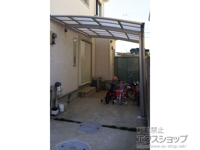 大阪府貝塚市ののカーポート プレシオスポート 積雪〜20cm対応 施工例