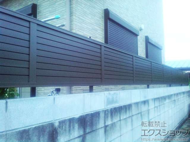 群馬県前橋市ののフェンス・柵 プレスタフェンス5型  フリーポールタイプ 施工例