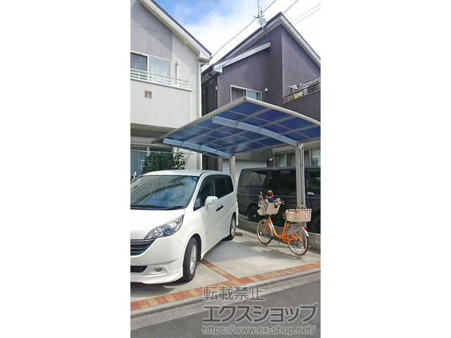 神奈川県平塚市ののカーポート プレシオスポート 積雪〜20cm対応 施工例