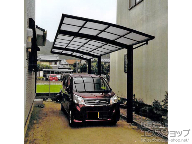 兵庫県姫路市ののカーポート レイナポートグラン 延長　積雪〜20cm対応 施工例