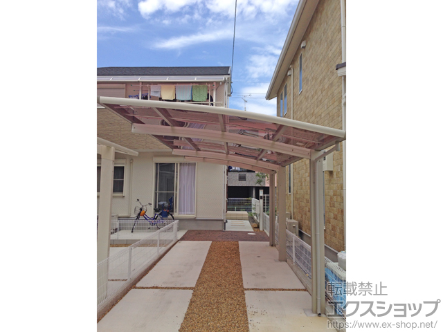 大阪府枚方市ののカーポート レイナポートグラン 延長　積雪〜20cm対応 施工例