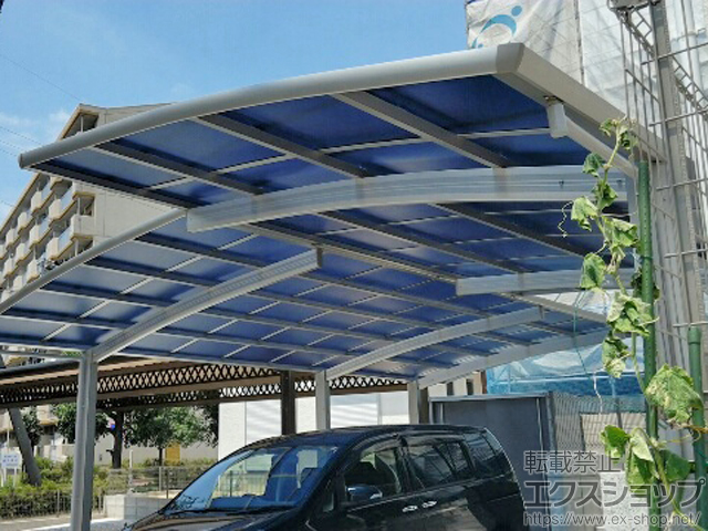 愛知県豊田市ののカーポート レイナポートグラン　積雪〜20cm対応 + レイナポートグラン用 M合掌用部材 施工例