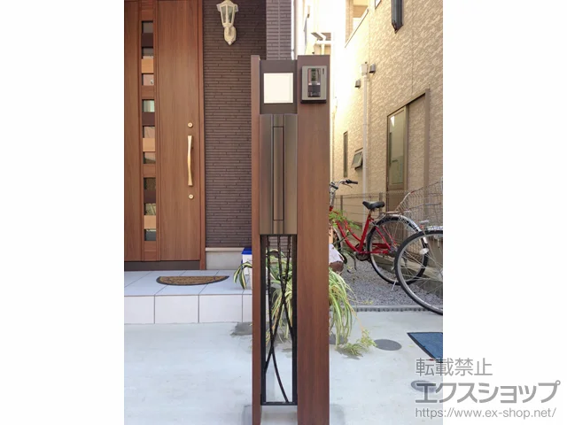 東京都大田区のYKKAPポスト・門柱・宅配ボックス施工例(ルシアス