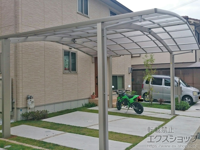 兵庫県神戸市ののカーポート レイナポートグラン M合掌　積雪〜20cm対応 施工例