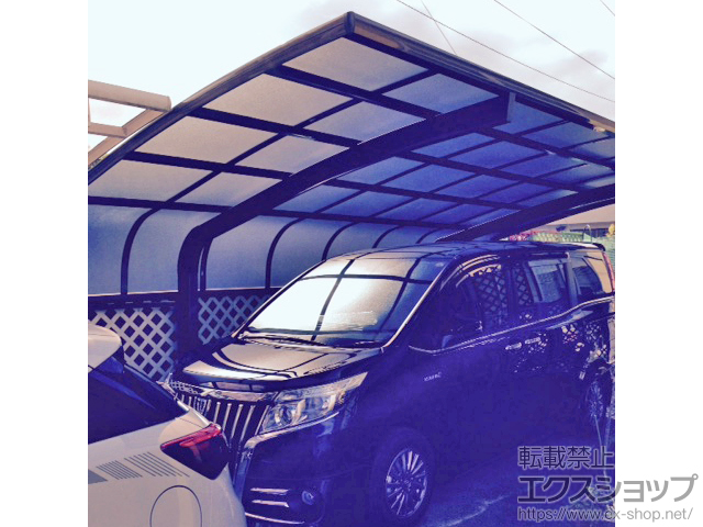 大分県国東市のLIXIL リクシル（トステム）のカーポート テールポートシグマIII 積雪〜20cm対応 施工例