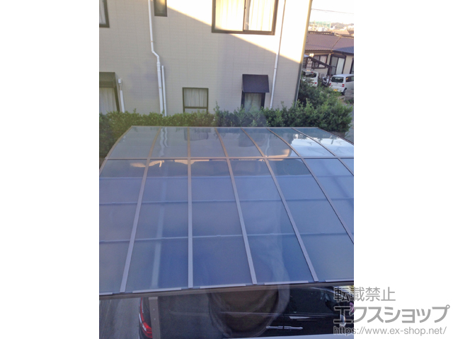 福岡県久留米市ののカーポート ネスカR (ラウンドスタイル) ワイド　積雪〜20cm対応 施工例