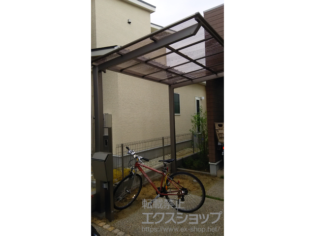 愛知県名古屋市ののサイクルポート・駐輪場 ネスカFミニ (フラットスタイル) 積雪〜20cm対応 施工例