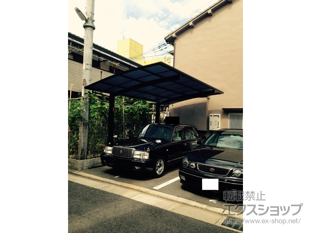 大阪府八尾市ののカーポート プレシオスポート 積雪〜20cm対応 施工例