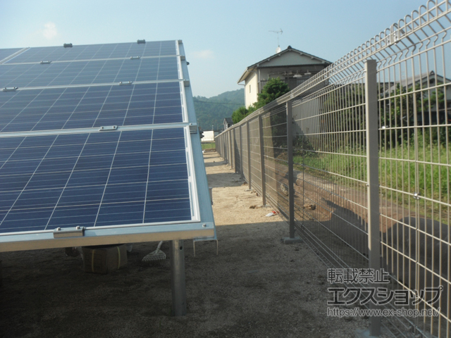 広島県福山市のの メッシュフェンス G10 施工例