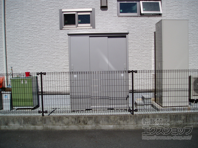 岡山県倉敷市のの物置・屋外倉庫 エスモ 一般型(ESD-1505AGL SS) 施工例